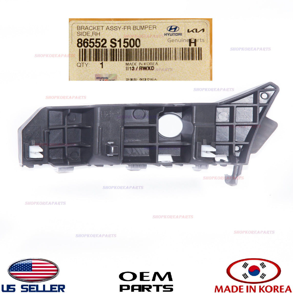 GENUINE Front Bumper Bracket Retainer RIGHT Passenger Side ⭐ SANTA FE 2021-2023
