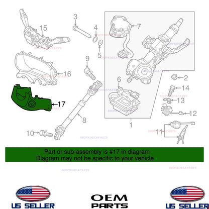 GENUINE OEM Lower Steering Column Cover 2017-2022 Kia Sportage 84855-D9000WK