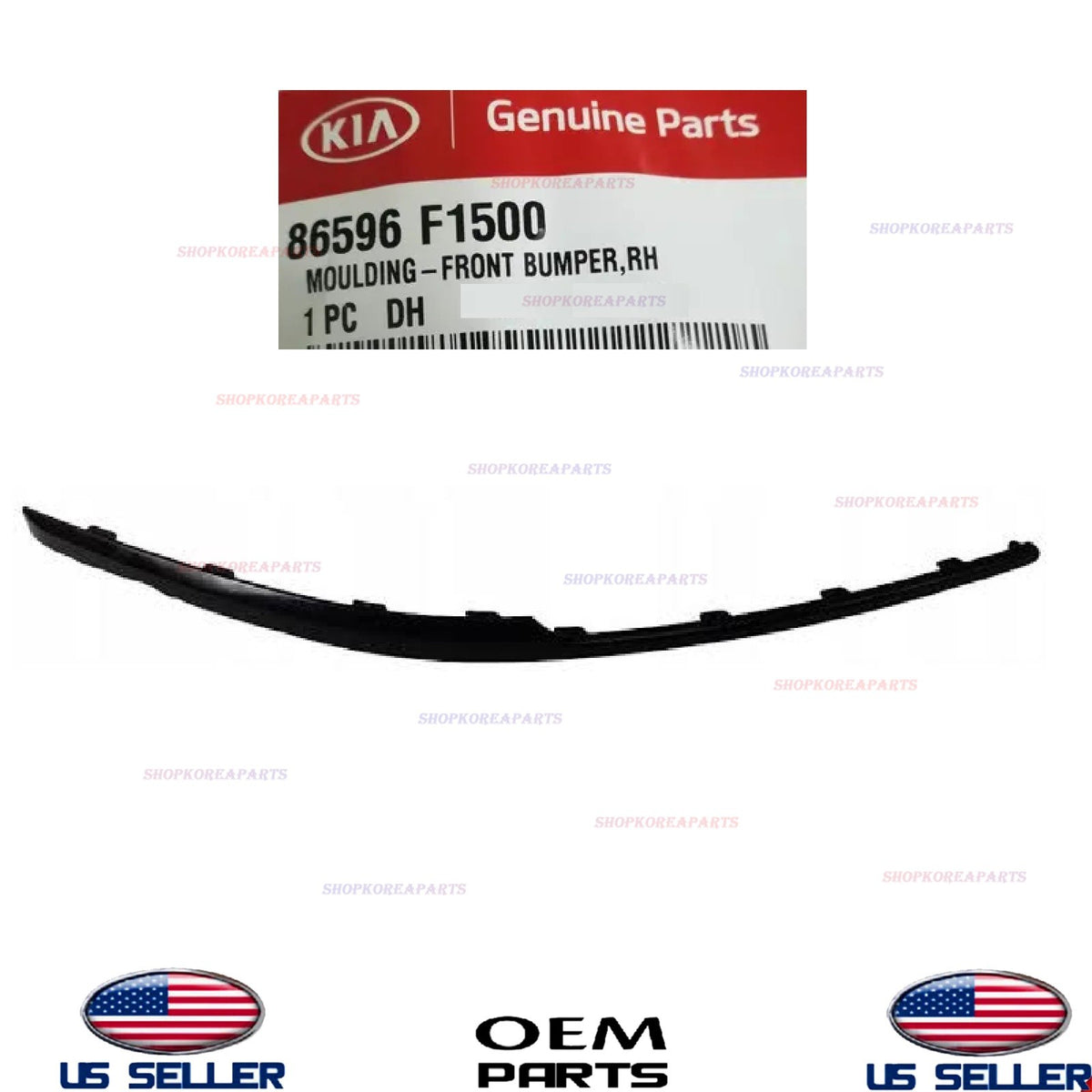GENUINE Front Bumper Molding RIGHT Passenger Side 2020-2022 Kia Sportage