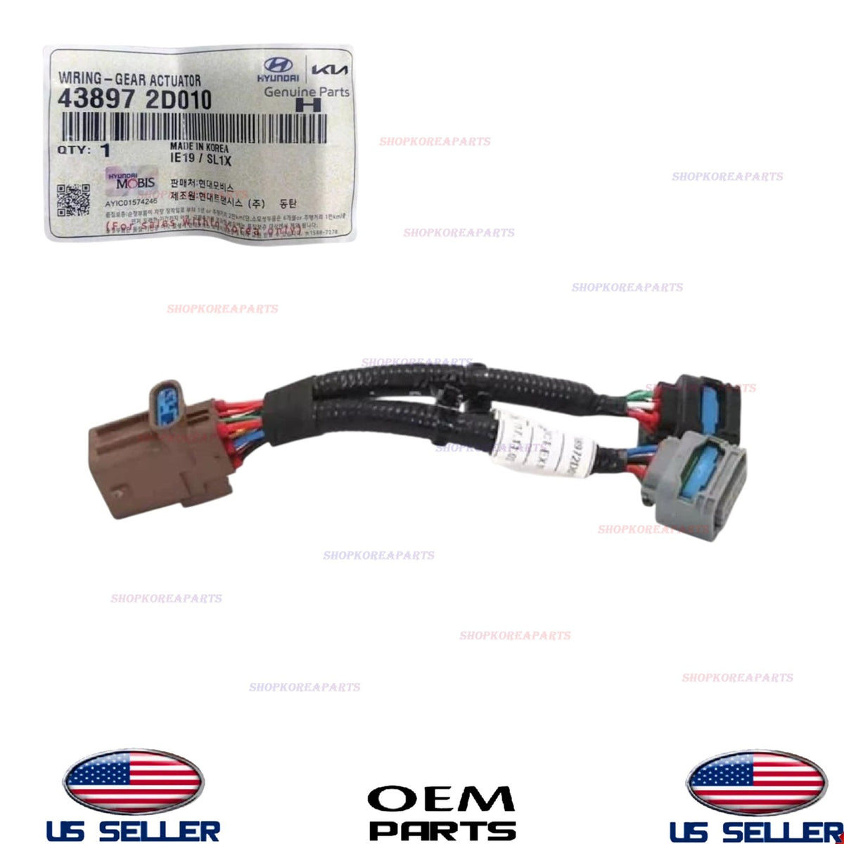 OEM Wiring Gear Actuator 2015-2019 Hyundai Sonata 2015-2018 Hyundai Tucson 1.6L