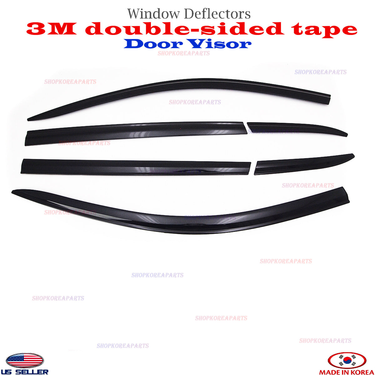 SMOKE DOOR VISOR WINDOW VENT DEFLECTOR ⭐6pcs⭐ fits for JEEP CHEROKEE 2015-2024