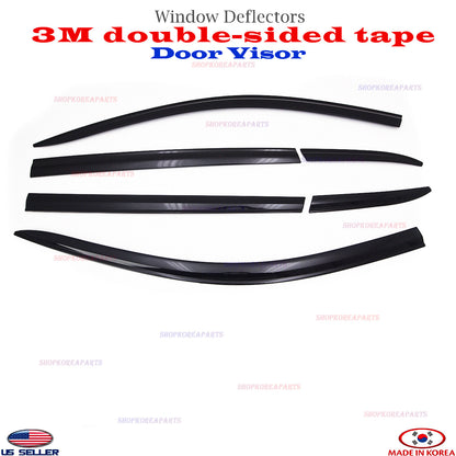 SMOKE DOOR VISOR WINDOW VENT DEFLECTOR ⭐6pcs⭐ fits for JEEP CHEROKEE 2015-2024