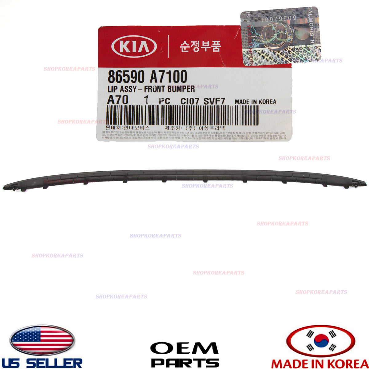 GENUINE Front Bumper Lower Spoiler Chin Lip Deflector OEM Kia Forte 2014-2016