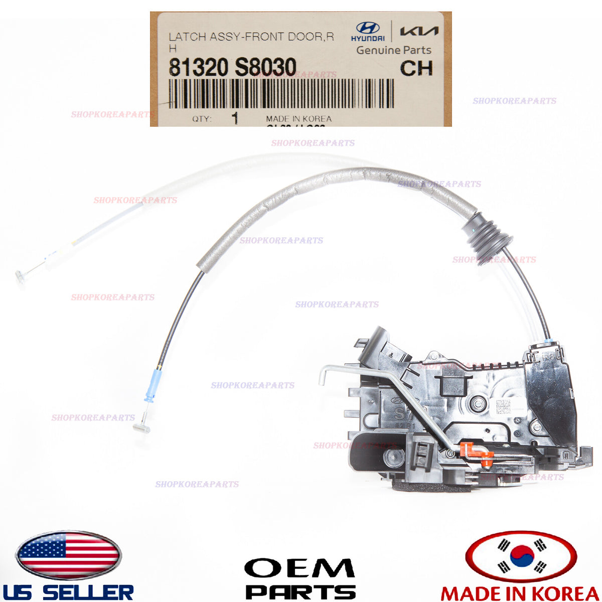 GENUINE Latch Lock Motor Actuator Front RIGHT Passenger Side ⭐ PALISADE 2020-22