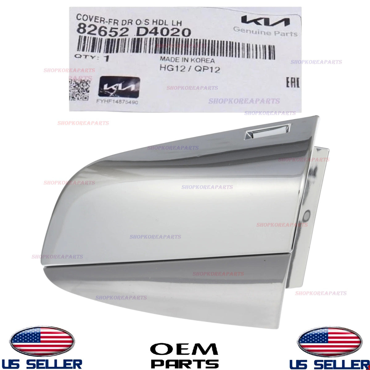 GENUINE Front LEFT Driver Side Door Outside Handle Cover 2016-2020 Kia Optima