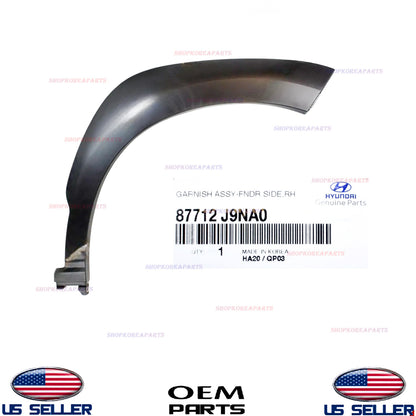 GENUINE OEM Front RIGHT Passenger Side Fender Wheel Molding 2022-23 Hyundai Kona
