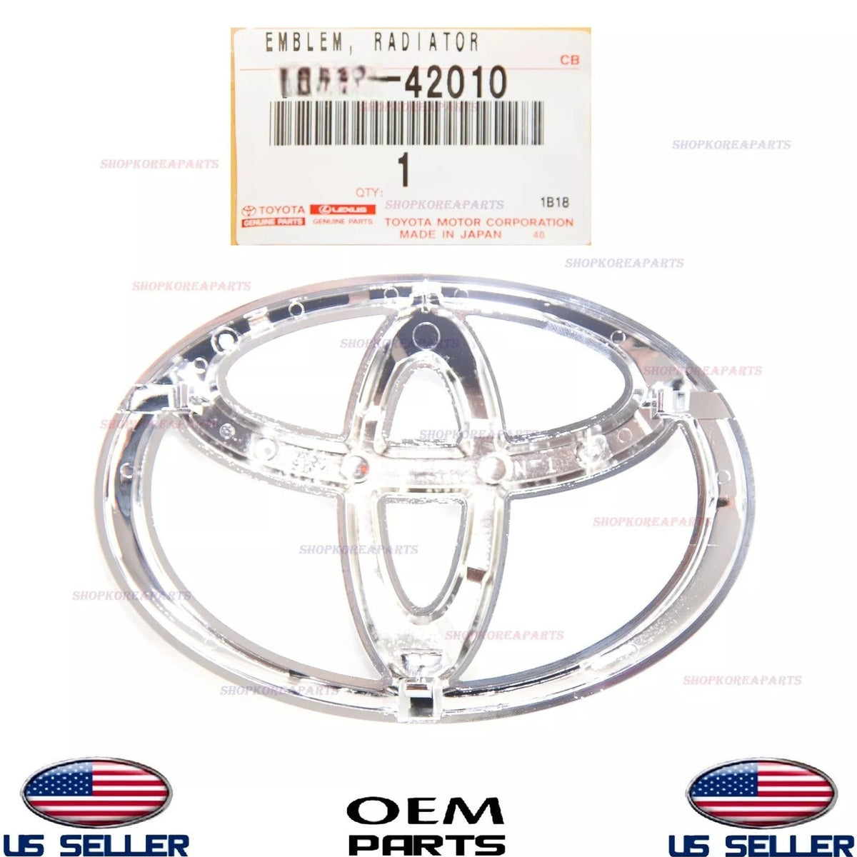 GENUINE Front Grille Emblem Logo Symbol ⭐OEM⭐ Toyota Rav4 2006-2012 75311-42010