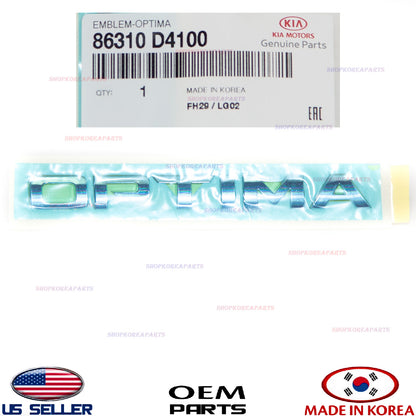 GENUINE OEM Rear Trunk Lid OPTIMA Emblem Nameplate 2016–2020 Kia Optima