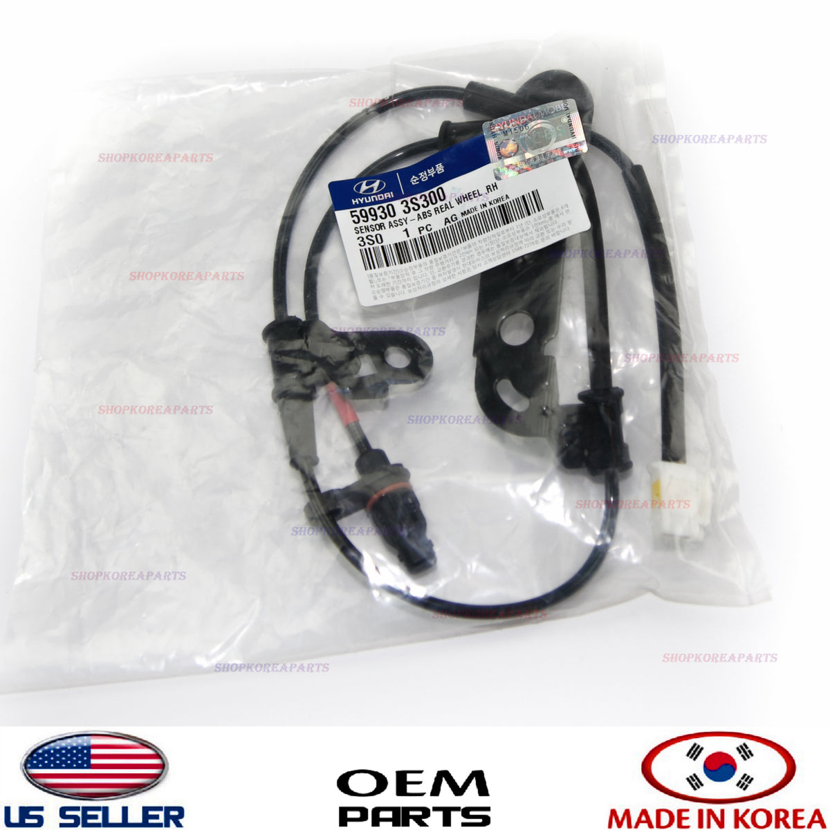 GENUINE ABS Wheel Speed Sensor Rear Right Passenger Side OEM Sonata 2.4L 2011-14