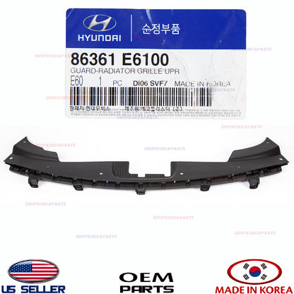 GENUINE Grille Upper Closing Plate Sight Shield OEM 15-17 Sonata Plug-In Hybrid