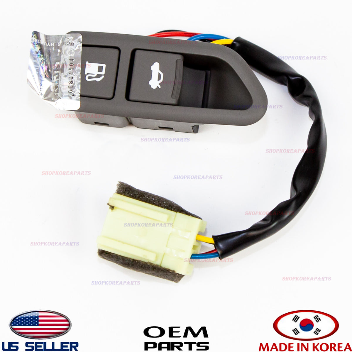 Trunk Lid Switch Fuel Door Opener Release Button Gray GENUINE SONATA 2009-2010