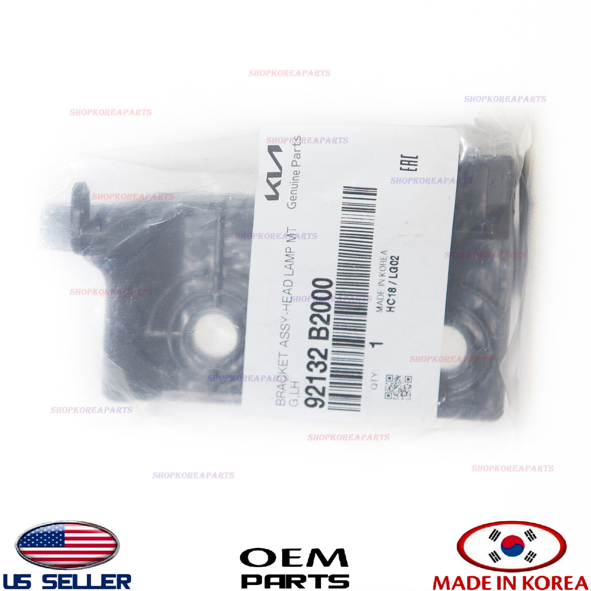 GENUINE Headlamp Bracket Mounting Inner LEFT Driver Side OEM Kia Soul 2014-2019