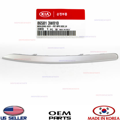 GENUINE Front Bumper Molding Outer Trim Strip Driver Side OEM Sportage 2011-2016