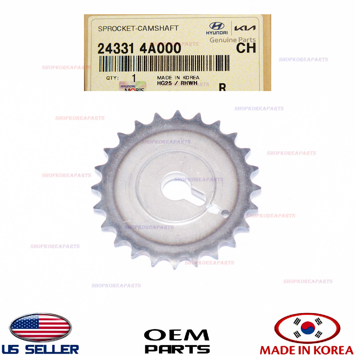 GENUINE Camshaft Sprocket ⭐OEM⭐ Hyundai H-1 H-100 24331-4A000