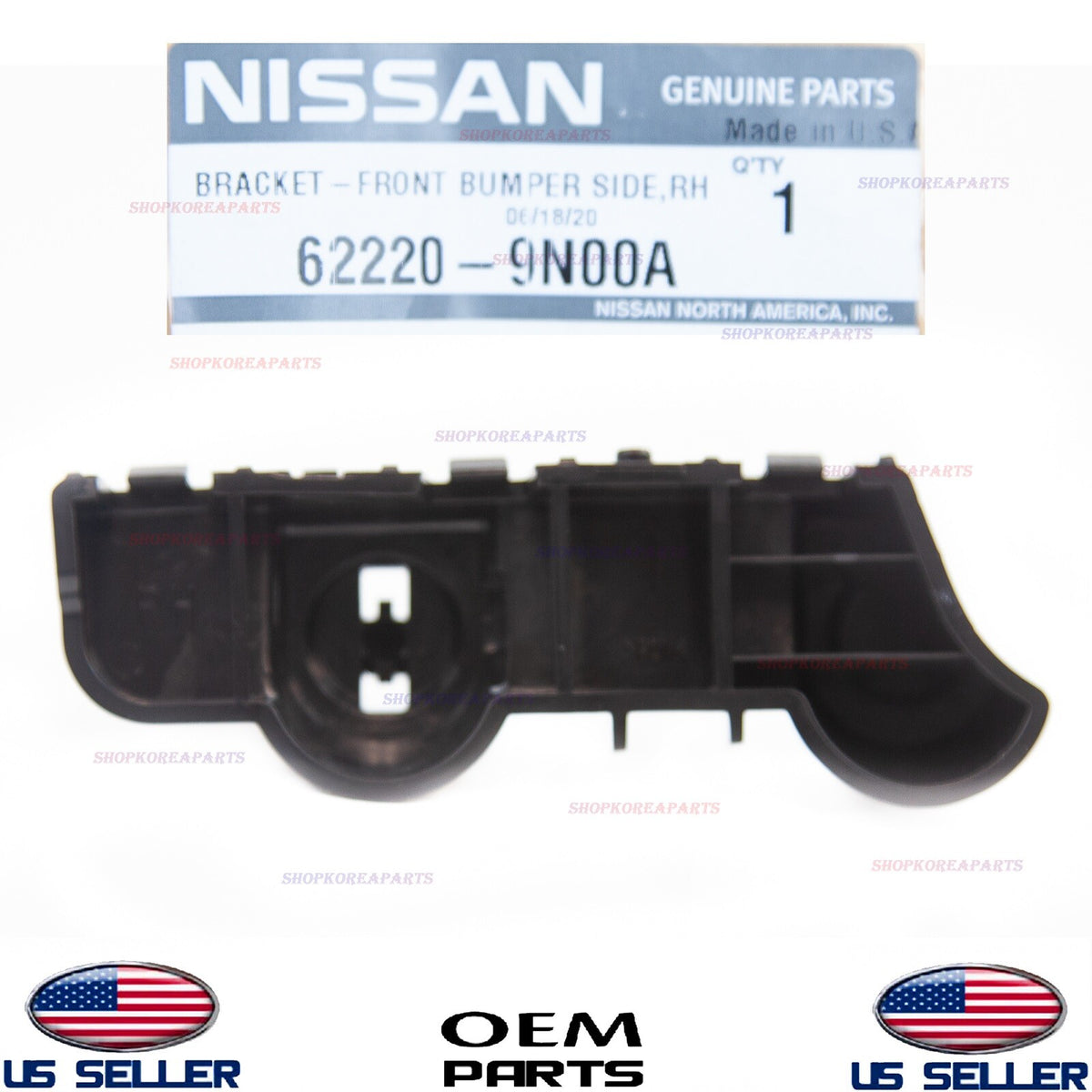 GENUINE Bumper Front Bracket Mounting Passenger Side ⭐ NISSAN MAXIMA 2009-2014