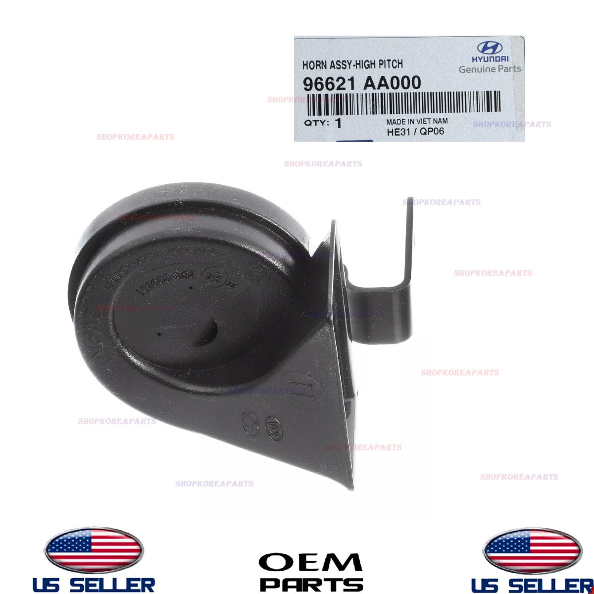 GENUINE OEM High Note Horn 2021-2024 Hyundai Elantra 96621-AA000