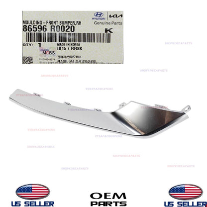 GENUINE Front Bumper Molding Chrome RIGHT Passenger 2022-2024 Kia Carnival SX