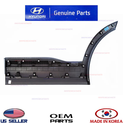 Rear Door Lower Molding Right Passenger Side w/Chrome Garnish Santa Fe 2019-2023