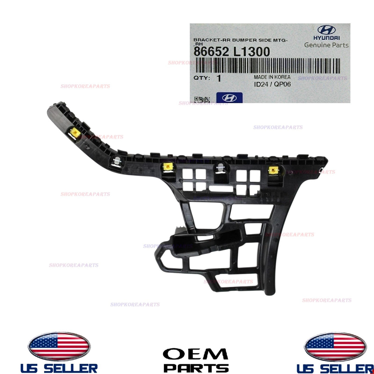 GENUINE Rear Bumper Bracket RIGHT Passenger Side 2020-2023 Hyundai Sonata