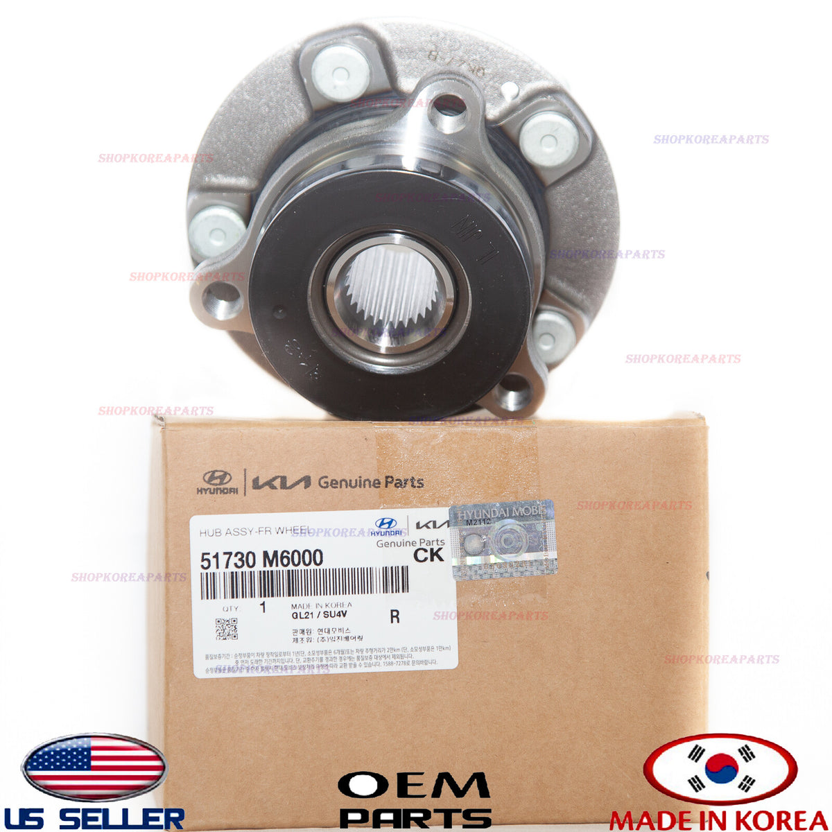 GENUINE OEM FRONT Wheel Hub & Bearing Elantra K4 Forte Niro