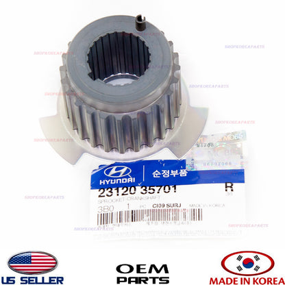 GENUINE OEM Crankshaft Sprocket Hyundai Santa Fe Kia Sorento Sedona 2312035701