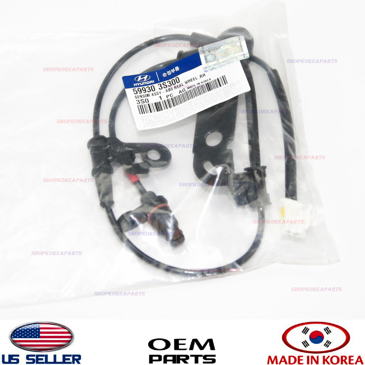 GENUINE ABS Wheel Speed Sensor Rear Right Passenger Side OEM Sonata 2.4L 2011-14