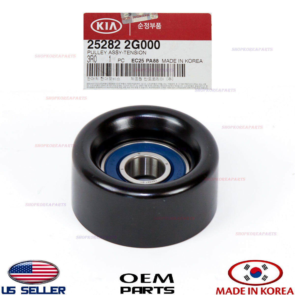 Drive Belt Tensioner Pulley OEM HYUNDAI KIA 2.0 2.4L 2010-2022 See compatibility