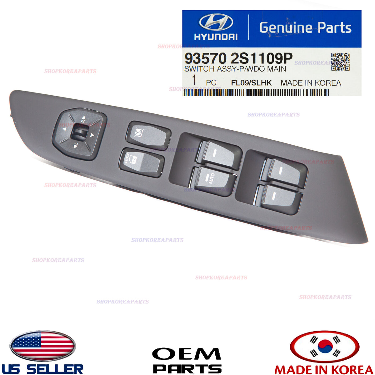 GENUINE Front LEFT Door Window Main Switch DRIVER SIDE ⭐OEM⭐ TUCSON 2010-2015