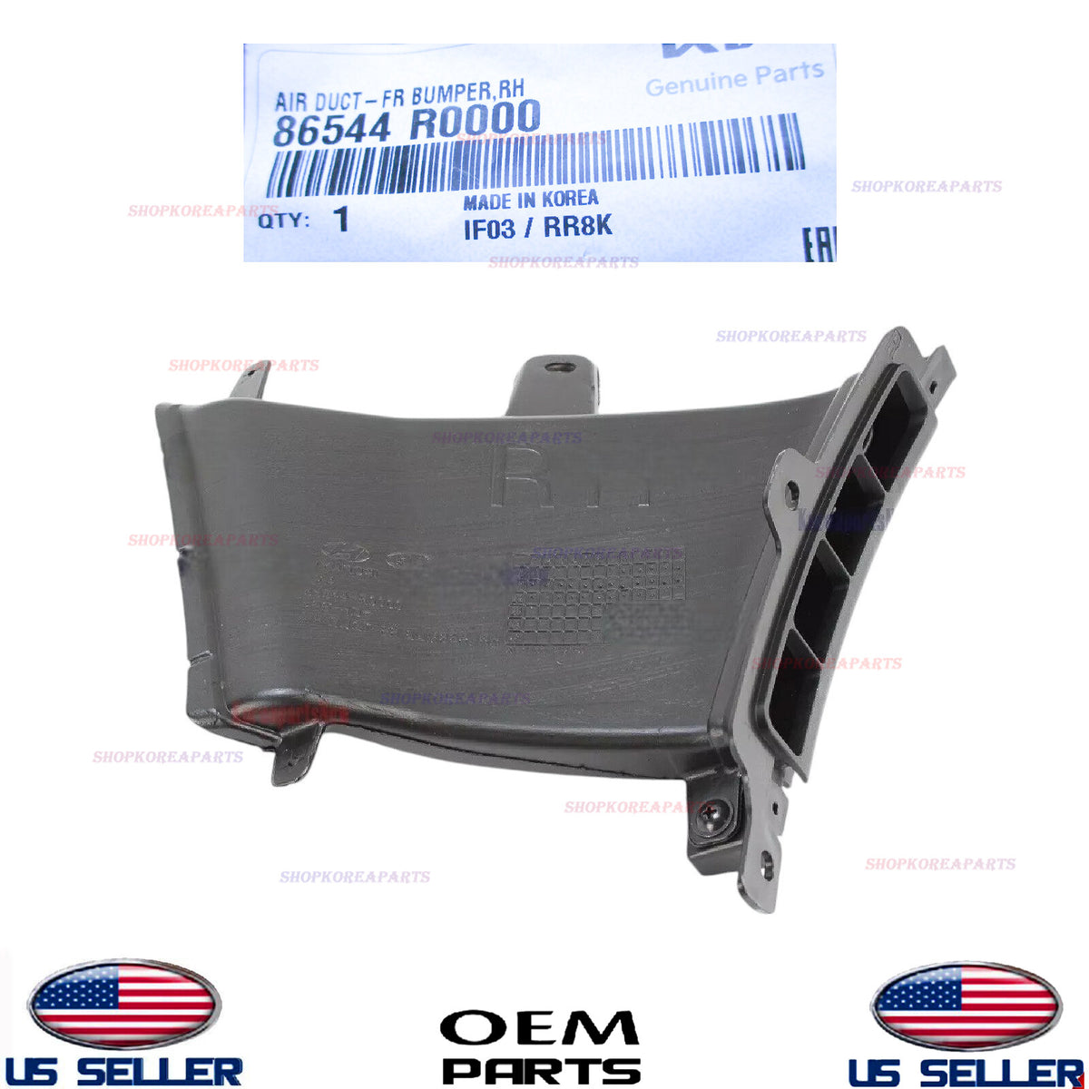 GENUINE OEM Duct Assy Air Curtain RIGHT Passenger Side 2022-2024 Kia Carnival