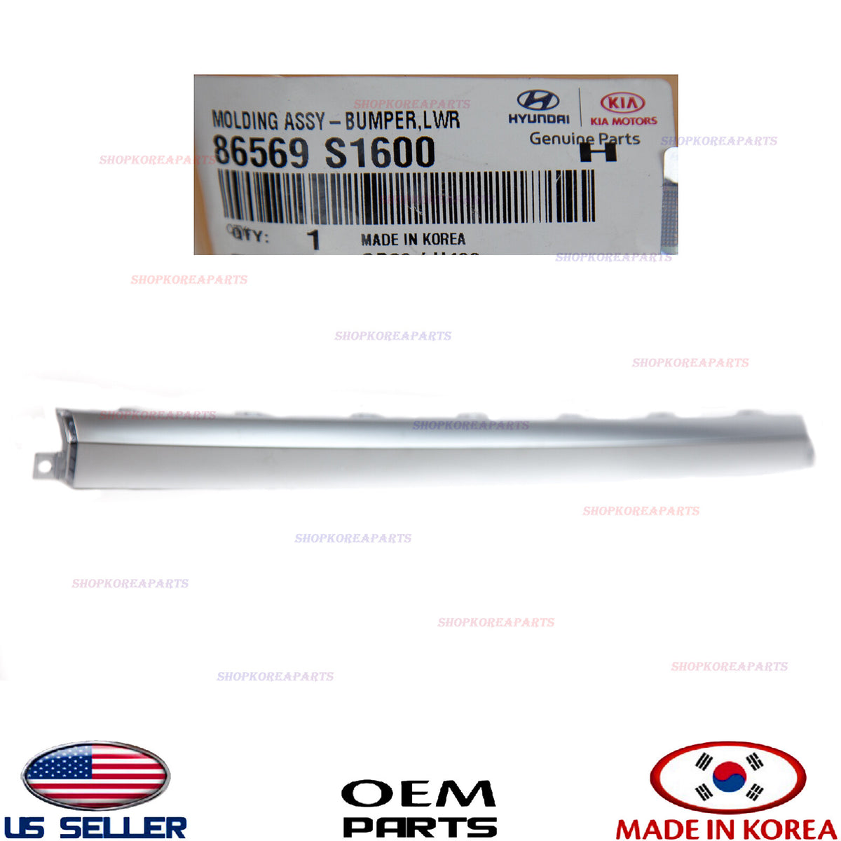 GENUINE Front Bumper Center Chrome Mulding ⭐OEM⭐ HYUNDAI SANTA FE 2021-2023