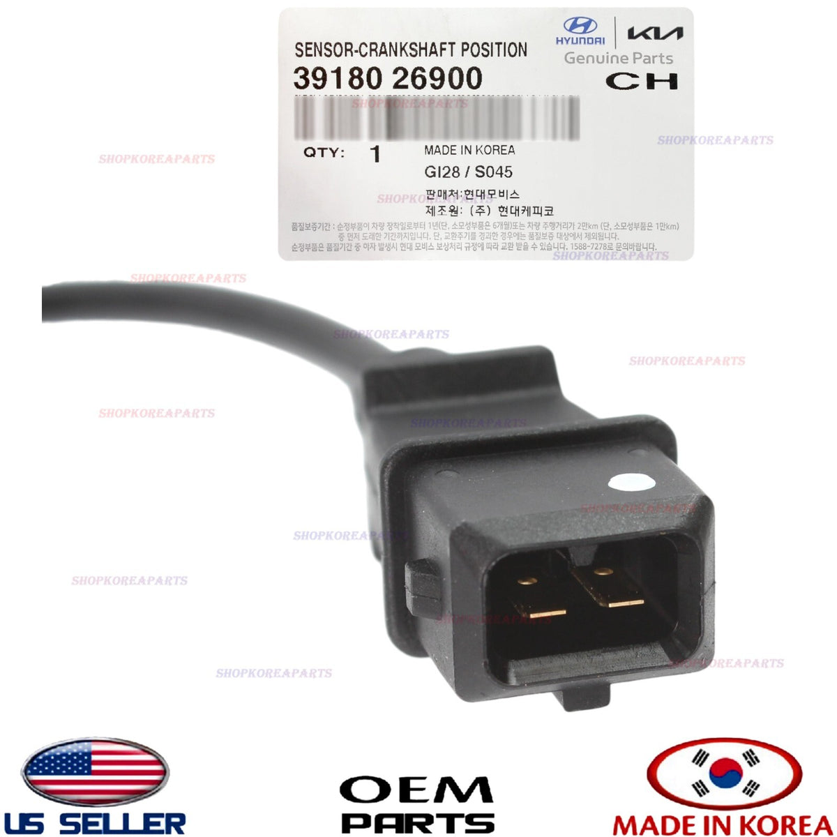 GENUINE OEM Crankshaft Position Sensor 1.6L 2007–2011 Accent Kia Rio 39180-26900