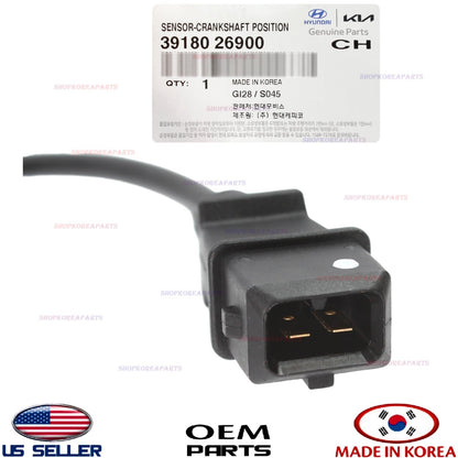 GENUINE OEM Crankshaft Position Sensor 1.6L 2007–2011 Accent Kia Rio 39180-26900