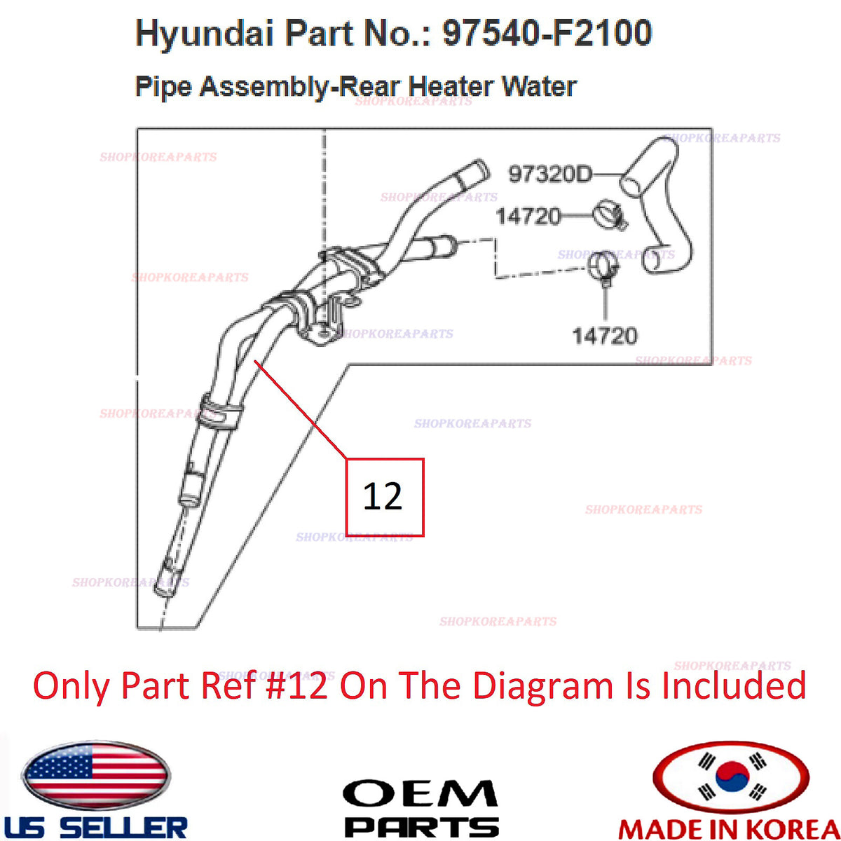 GENUINE ATF Warmer Heater Pipe ⭐ Elantra 2017-2020 2.0L Veloster 2019-2021 2.0L