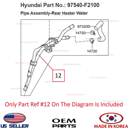 GENUINE ATF Warmer Heater Pipe ⭐ Elantra 2017-2020 2.0L Veloster 2019-2021 2.0L