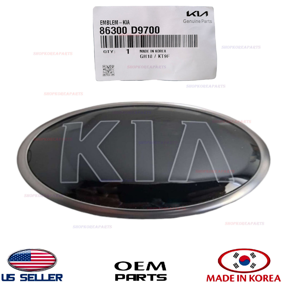 GENUINE Front Bumper Cover Emblem Logo DARK ⭐OEM⭐ Kia Sportage 2020-2022