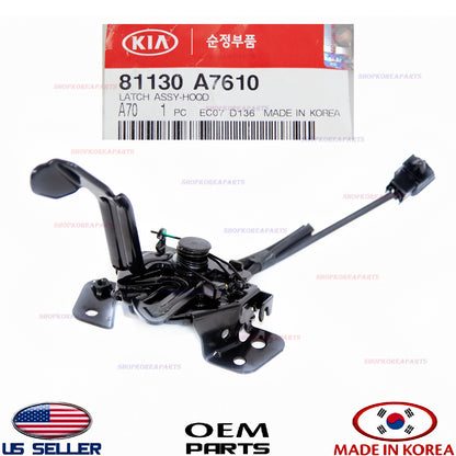 ✅GENUINE✅ Hood Lock Latch Assy ⭐OEM⭐ Kia Forte 2017-2018 81130A7610