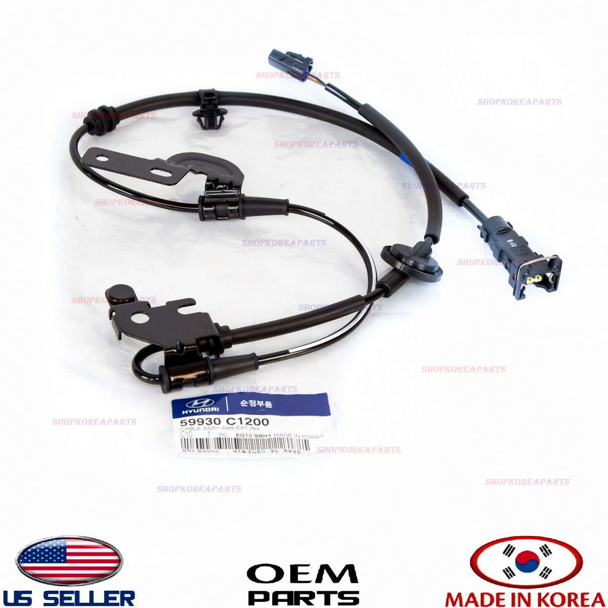 CABLE ONLY for SENSOR ABS REAR RIGHT GENUINE SONATA with EPB 17-19 59930C1200