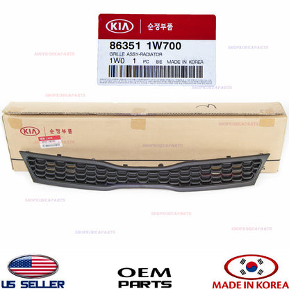 GRILLE RADIATOR FRONT BLACK GENUINE! KIA RIO 5 DR HATCHBACK 2016-2017 863511W700