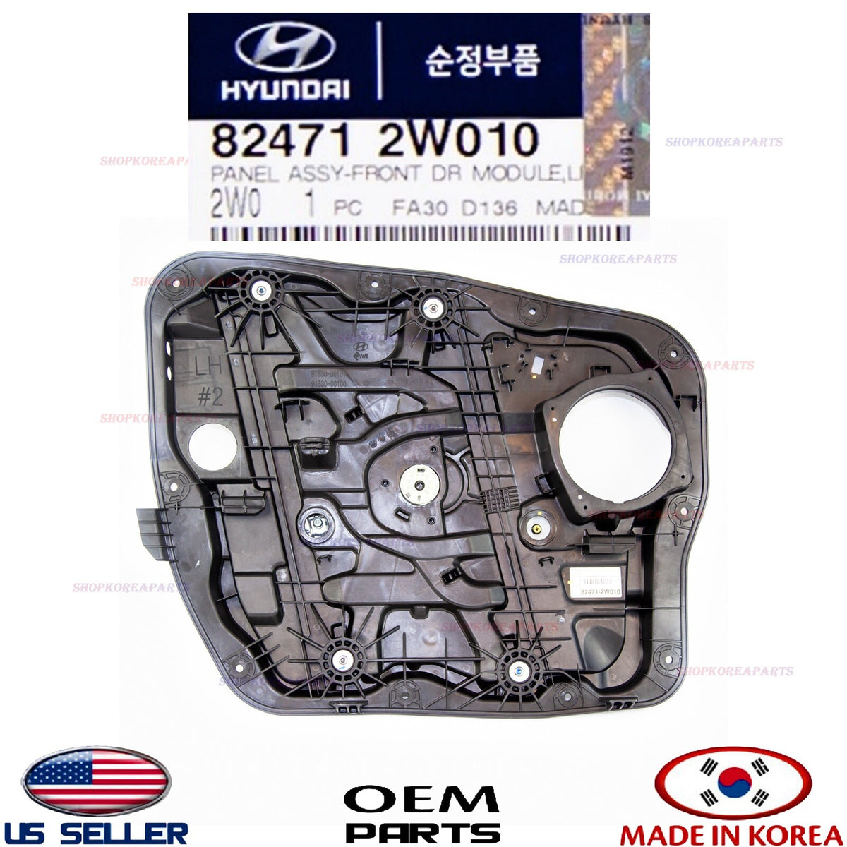 GENUINE Power Window Regulator Front Left Driver Side OEM Hyundai Santa Fe 13-18