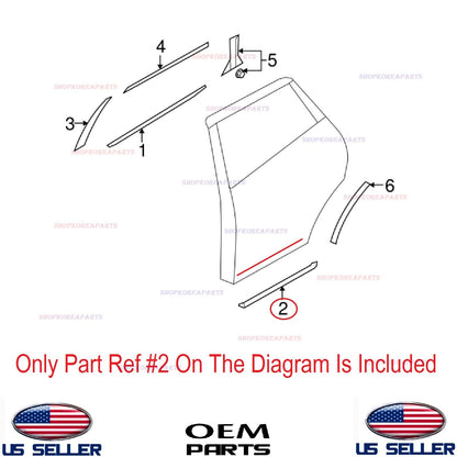 GENUINE Rear Door Moulding Lower RIGHT Passenger Side OEM NISSAN MURANO 2009-14