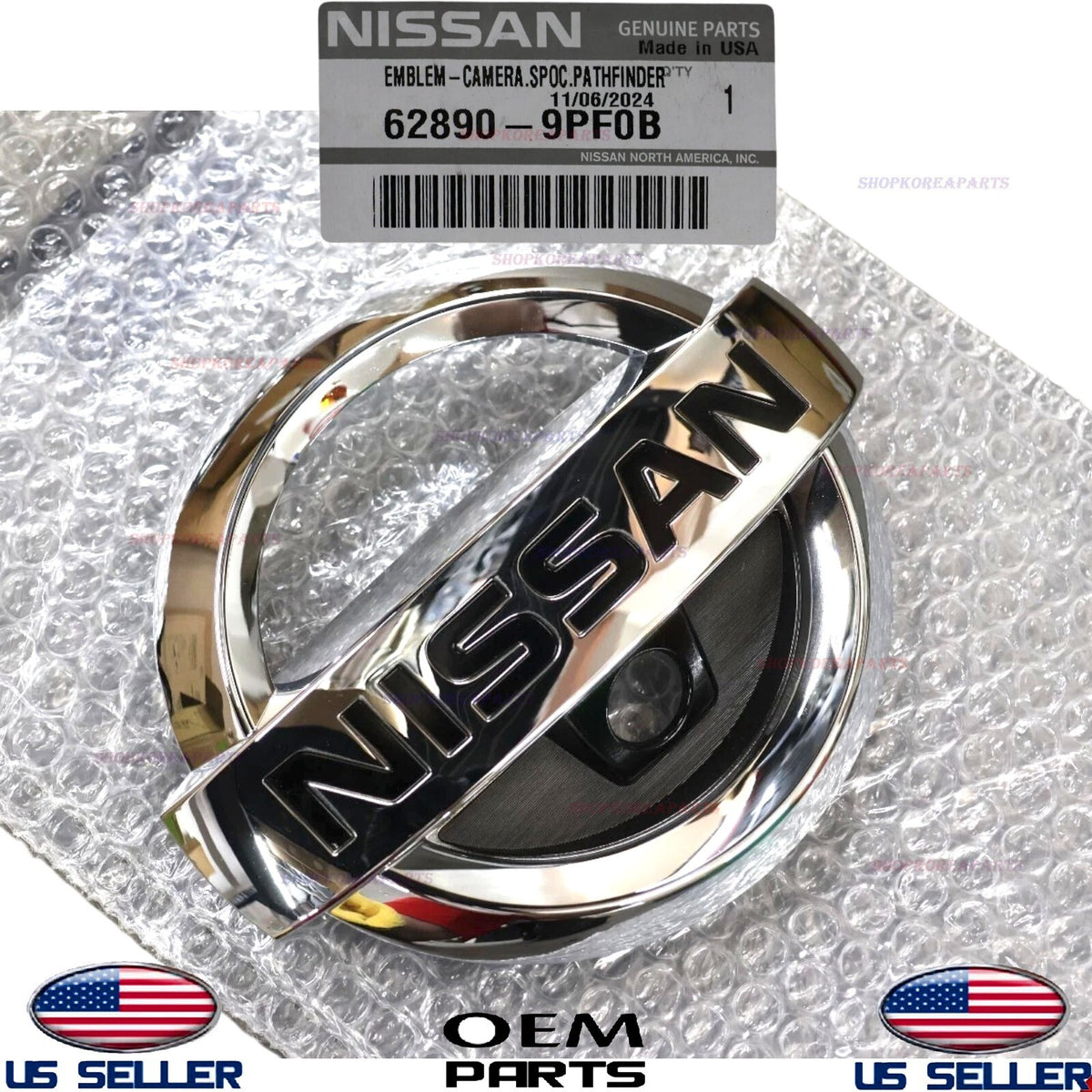 GENUINE Front Grille Emblem Logo ⭐OEM⭐ Nissan Pathfinder 2017-2020 62890-9PF0B