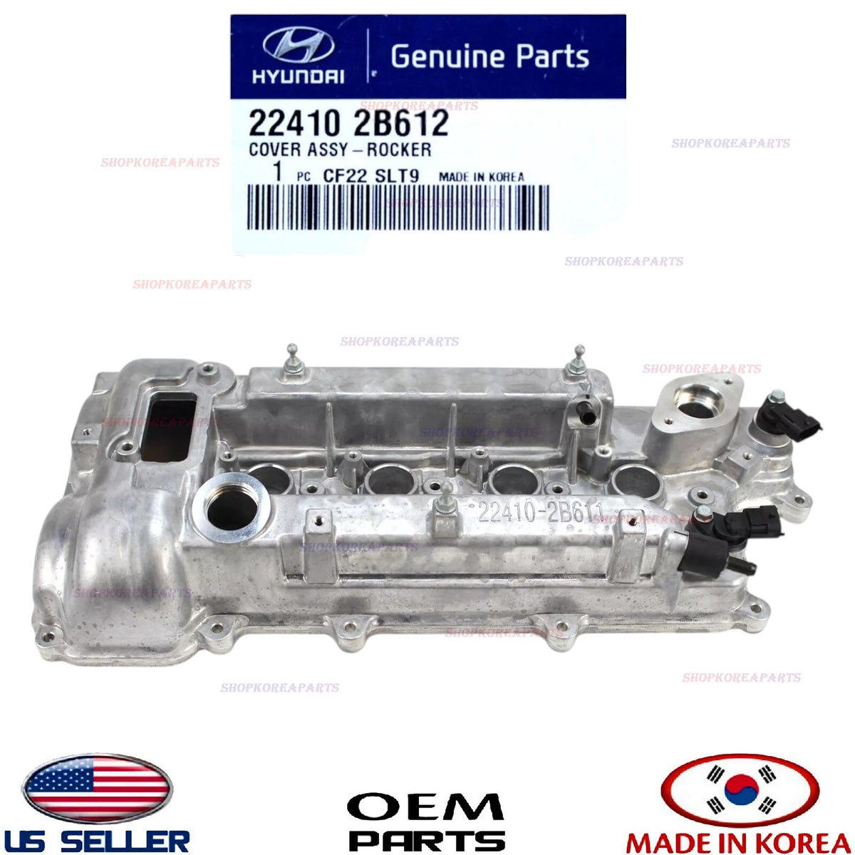 GENUINE OEM Engine Valve Cover Hyundai Kia 2012-2024 1.6L *See List 22410-2B612