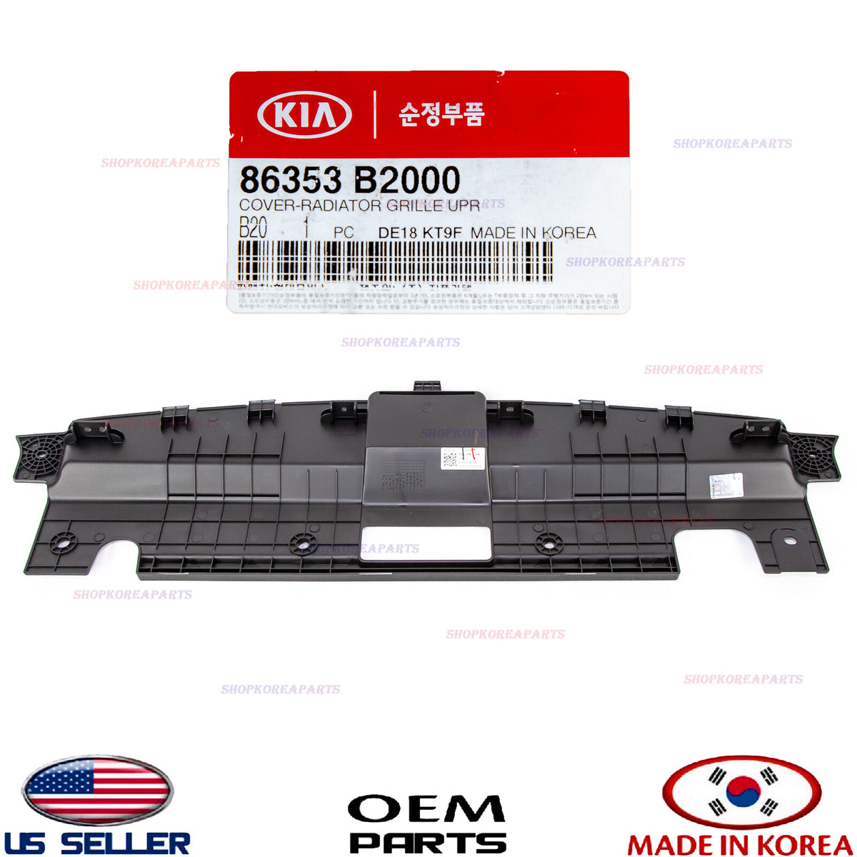 GENUINE Grille Radiator Support Cover Upper Sight Shield Panel OEM Kia Soul