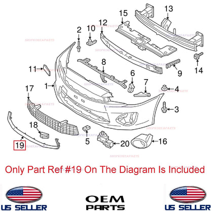 GENUINE Front Bumper Grille Lower Centr Molding Garnish ⭐OEM⭐ Lancer 2016-2017