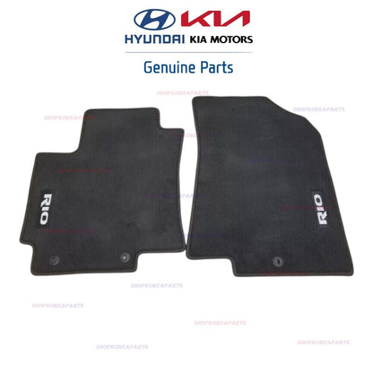 FITS: 11 - 17 KIA RIO 4DR 5DR BLACK CARPETED FLOOR MAT SET 4PC OEM NEW