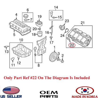 GENUINE Engine Intake Manifold Gasket set 1pcs OEM HYUNDAI KIA See compatibility