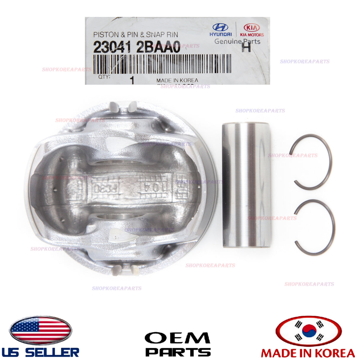 GENUINE Piston Pin 1pcs OEM HYUNDAI KIA 1.6L Turbo *See compatibility