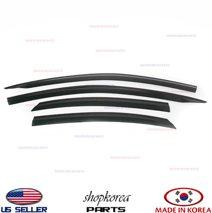 Window Wind Deflector Door Visor Rain Sun Guard Vent 6pc for 2019-2024 Kia Forte