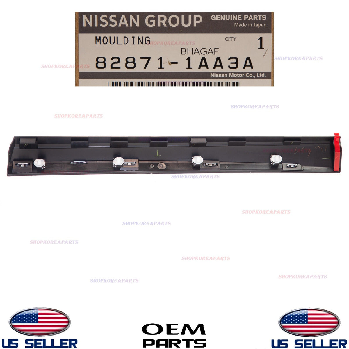 GENUINE Rear Door Moulding Lower LEFT Driver Side ⭐OEM⭐ NISSAN MURANO 2009-2014