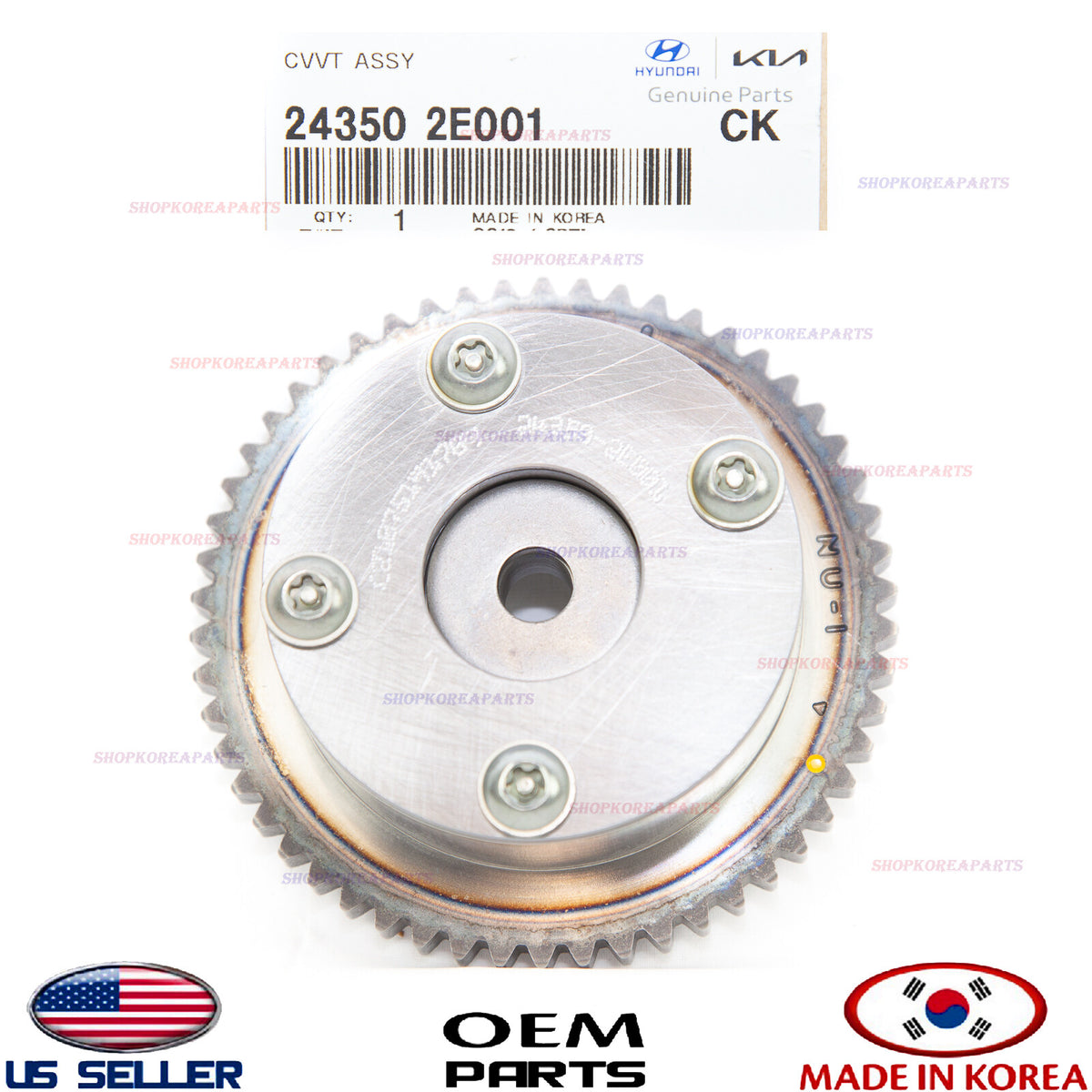 GENUINE INTAKE Camshaft Gear CVVT ⭐OEM⭐ HYUNDAI KIA 1.8L 2.0L *See compatibility